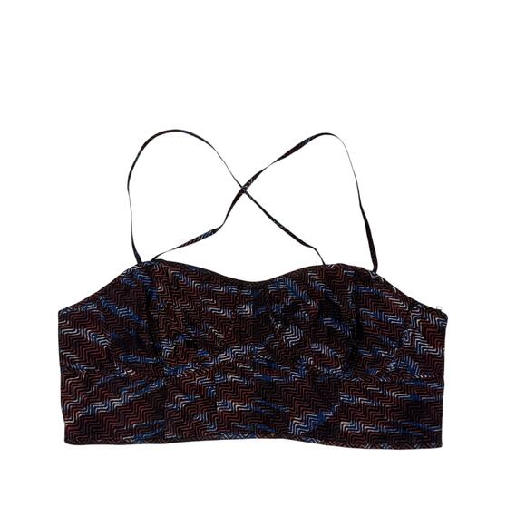 Ulla Johnson NWT Dalaney Bralette Tiger Dark Print Strappy Corset Crop Top - Picture 7 of 14